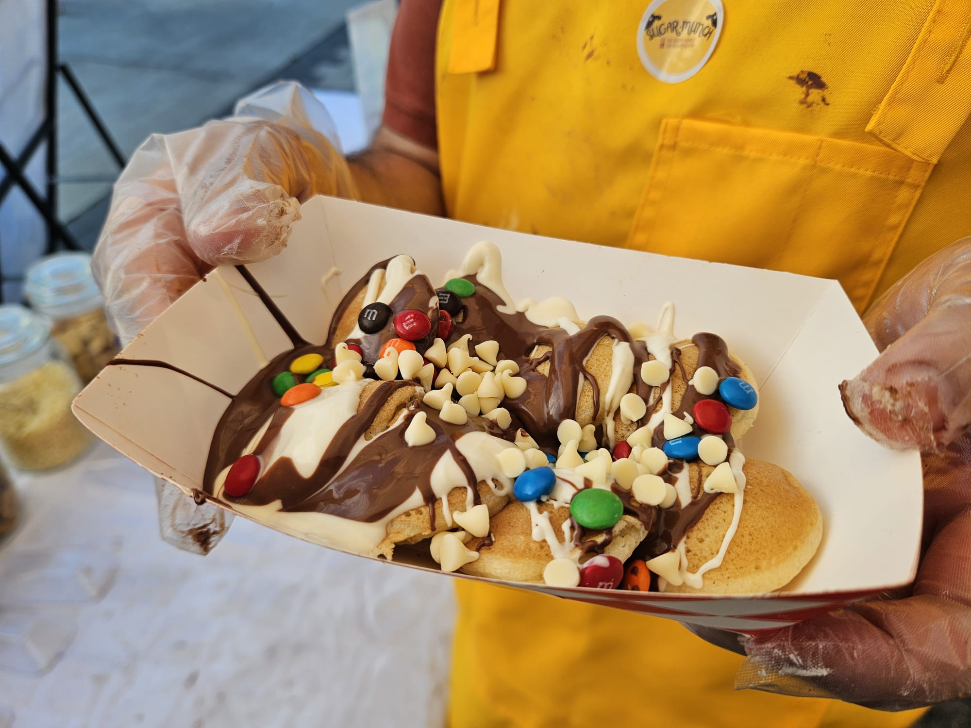 Mini Pancakes dessert by The Sugar Munch